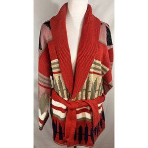 Anthropologie Santa Fe Cardigan Belted One Size Open Front Southwest